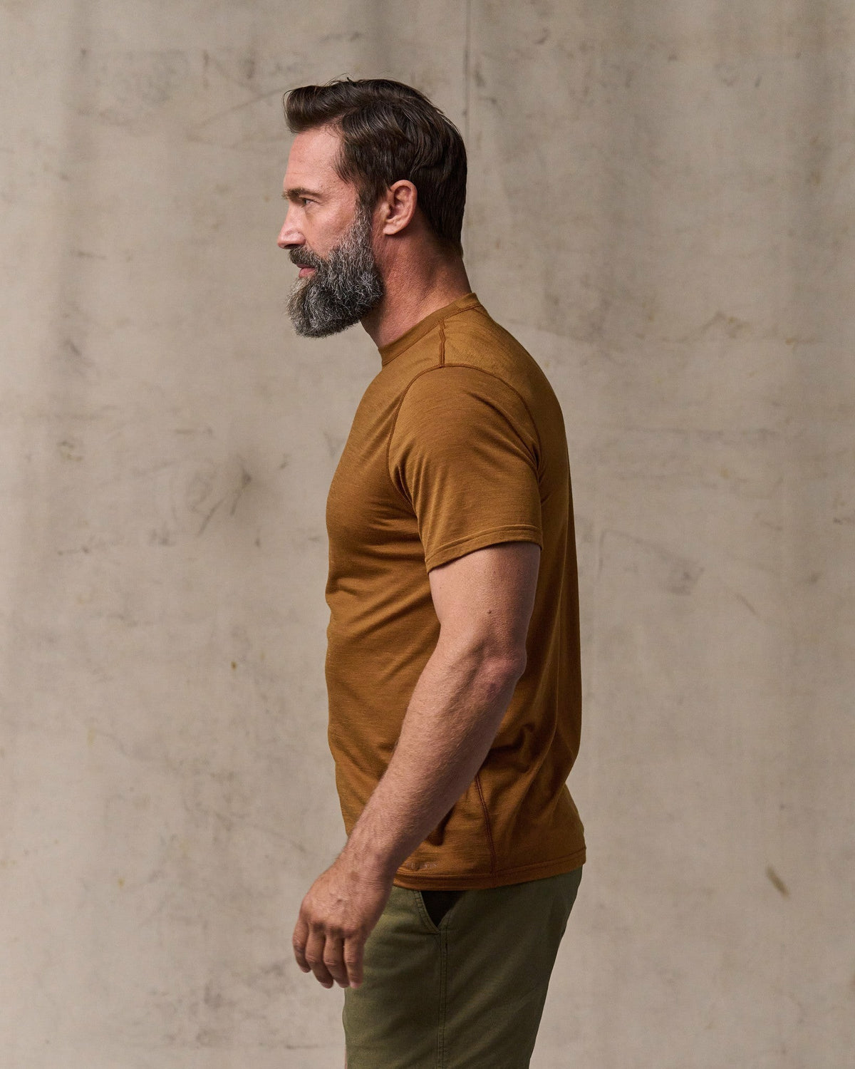 Men Filson Wool-Blend UPF T-Shirt - Whiskey