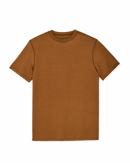 Men Filson Wool-Blend UPF T-Shirt - Whiskey
