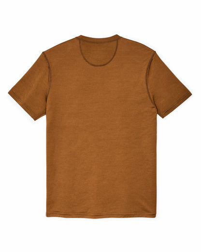 Men Filson Wool-Blend UPF T-Shirt - Whiskey