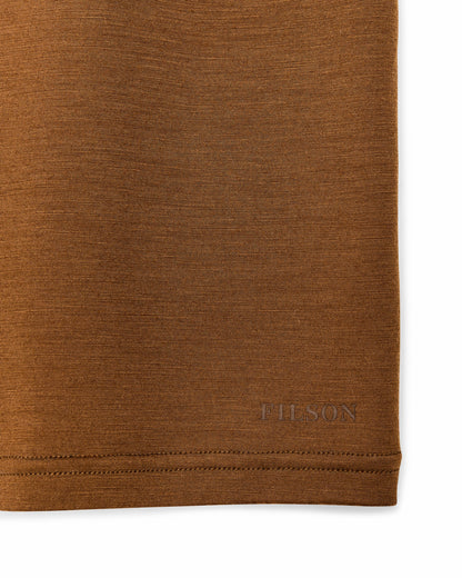 Men Filson Wool-Blend UPF T-Shirt - Whiskey