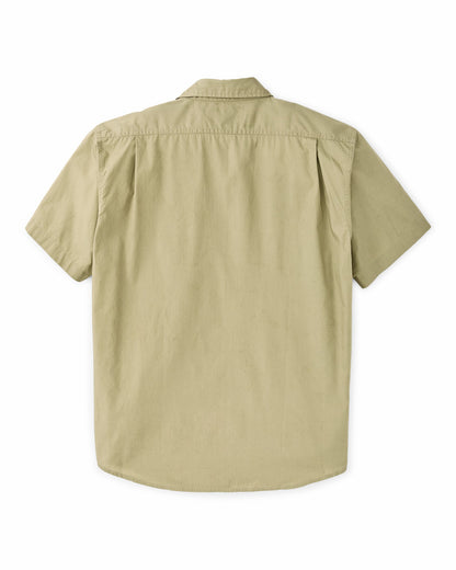 Men Filson Filson's Washed Short Sleeve Feather Cloth Shirt - Lakebed
