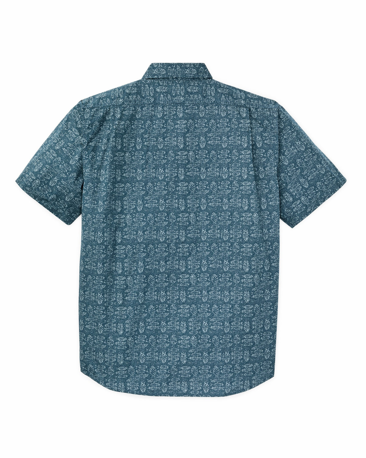 Men Filson Filson's Washed Short Sleeve Feather Cloth Shirt - Blue / Print