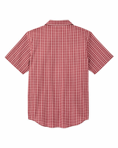 Men Filson Twin Lakes Short Sleeve Sport Shirt - Brick / Cream Plaid