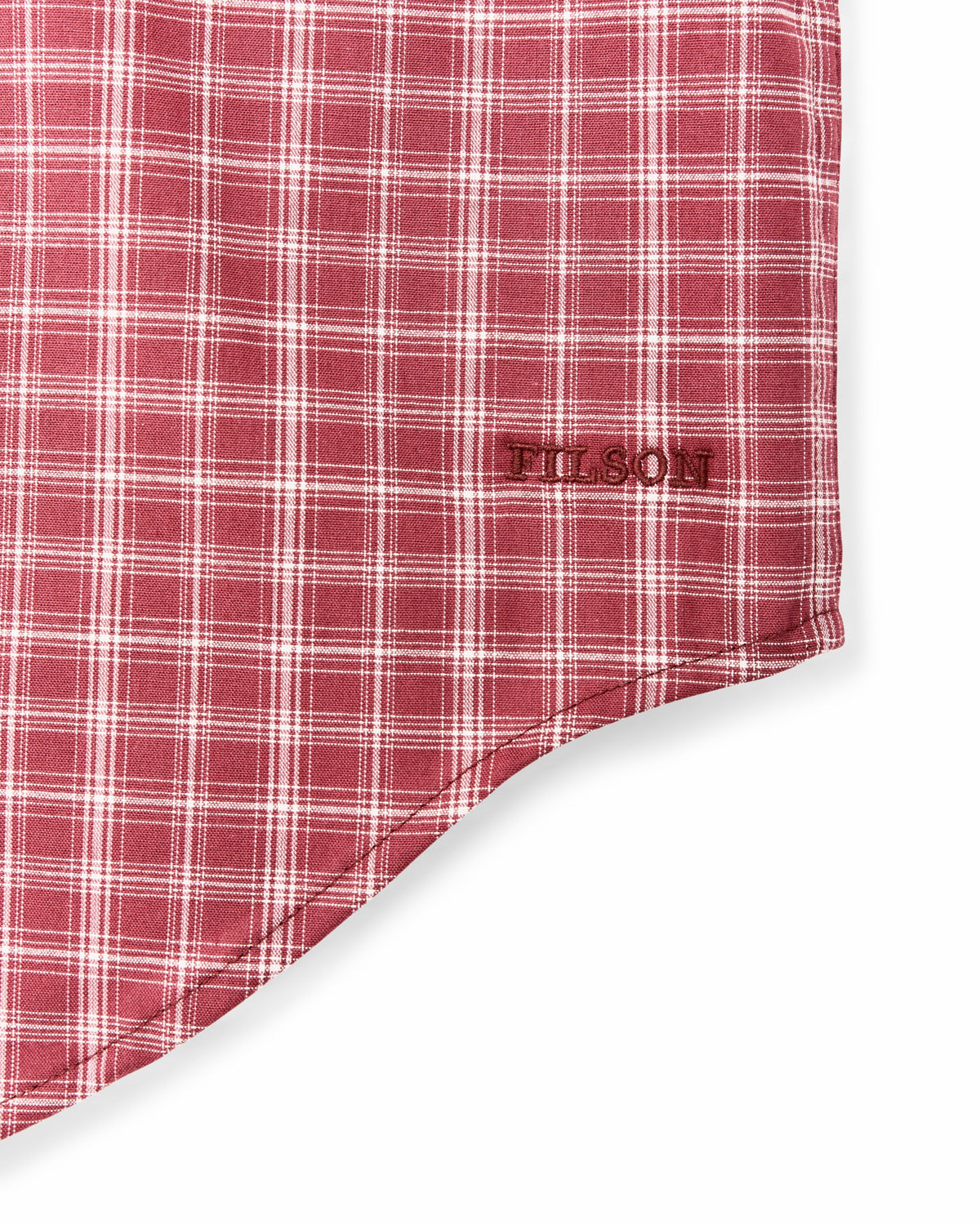 Men Filson Twin Lakes Short Sleeve Sport Shirt - Brick / Cream Plaid