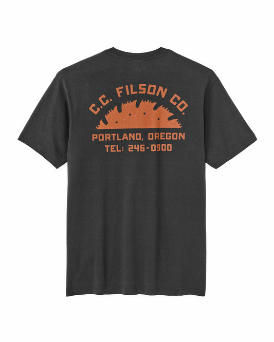 Men Filson Portland Graphic T-Shirt - Black