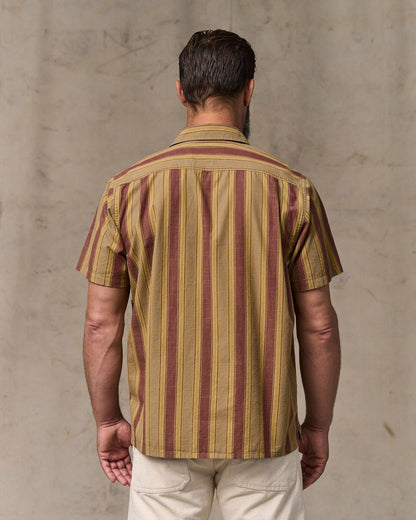 Men Filson Chambray Camp Shirt - Brick / Tan