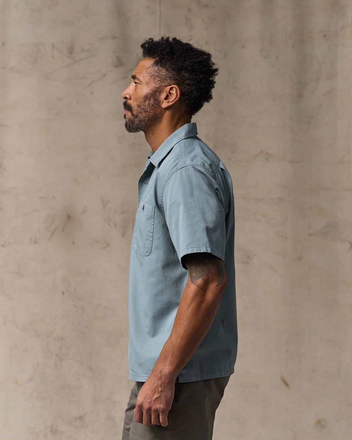Men Filson Short Sleeve 4.5-oz. Twill Shirt - Lead
