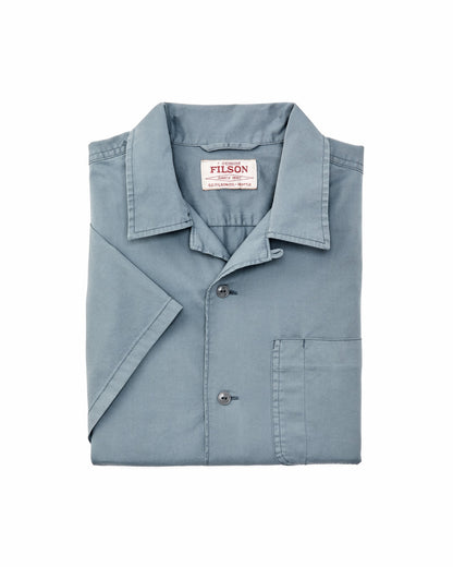 Men Filson Short Sleeve 4.5-oz. Twill Shirt - Lead