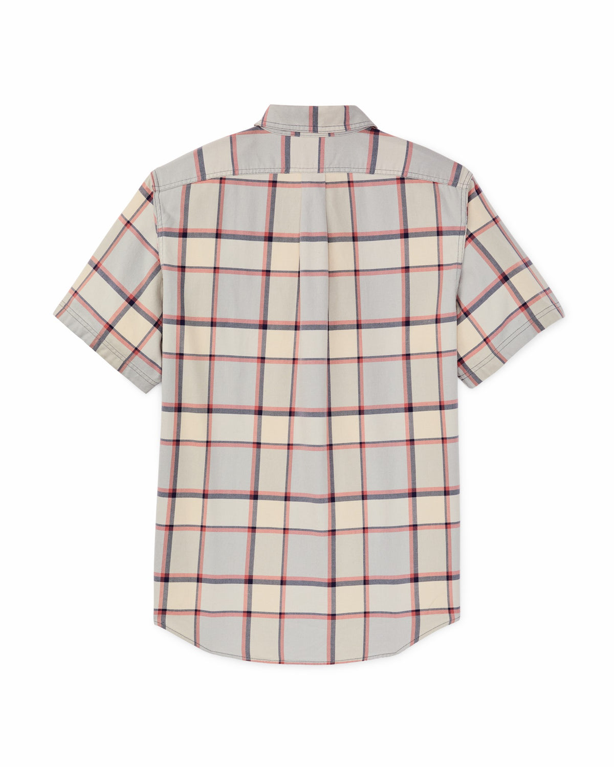 Men Filson Short Sleeve Lightweight Alaskan Guide Shirt - Light Blue / Tan Plaid