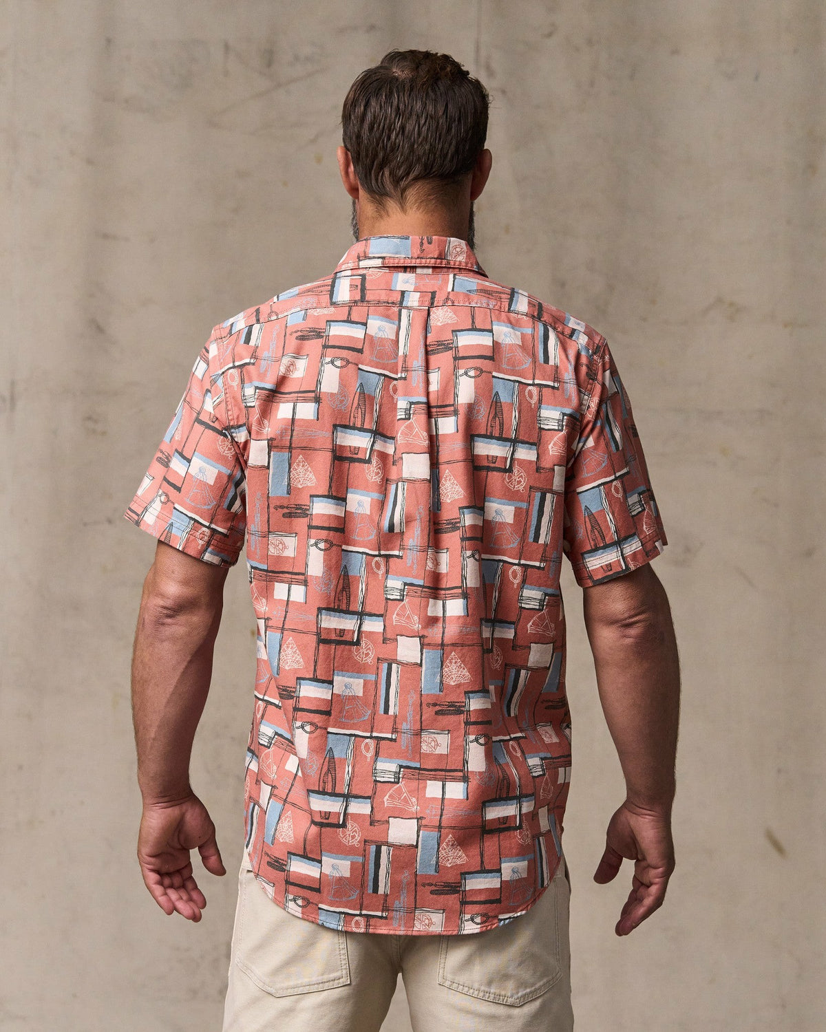 Men Filson Short Sleeve Lightweight Alaskan Guide Shirt - Russet Print