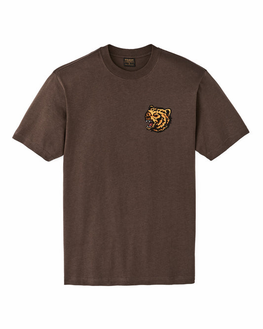 Men Filson Any Weather Graphic T-shirt - Dark Brown / Any Weather