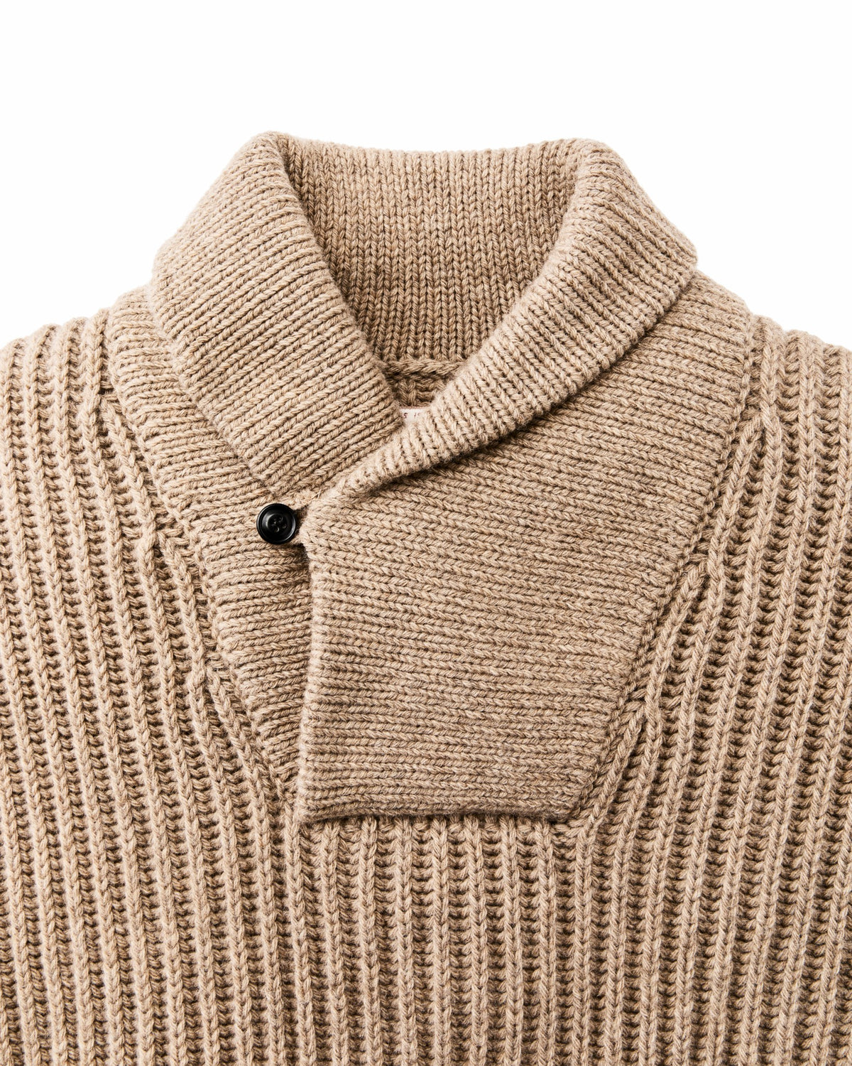 Men Filson Bristol Shawl Neck Sweater - Oatmeal Heather / Flame Stripe