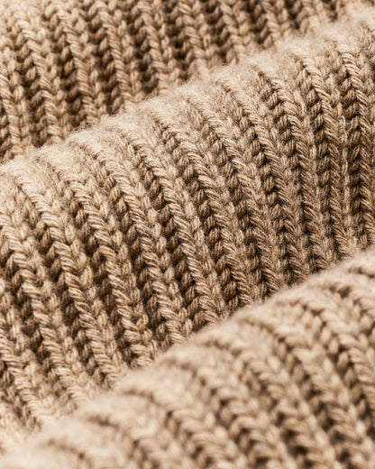 Men Filson Bristol Shawl Neck Sweater - Oatmeal Heather / Flame Stripe