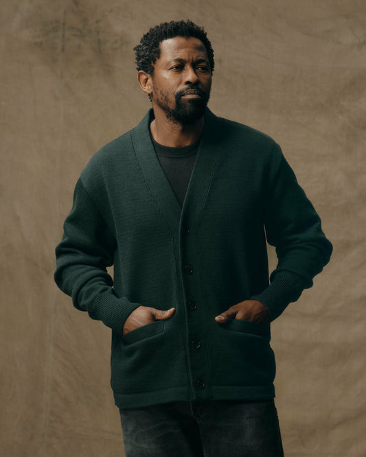 Men Filson Guide Cardigan Sweater - Fir