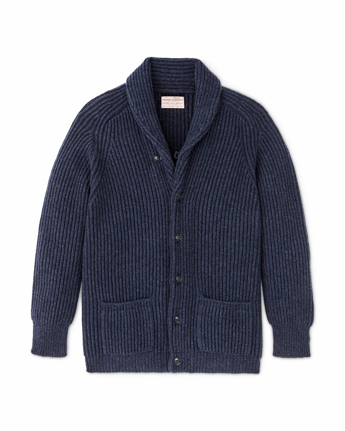 Men Filson Bristol Cardigan Sweater - Navy