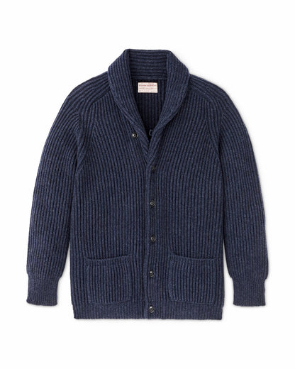 Men Filson Bristol Cardigan Sweater - Navy