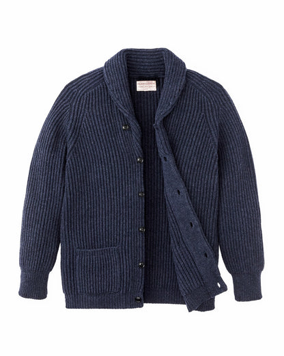 Men Filson Bristol Cardigan Sweater - Navy