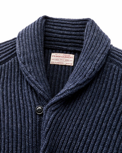 Men Filson Bristol Cardigan Sweater - Navy