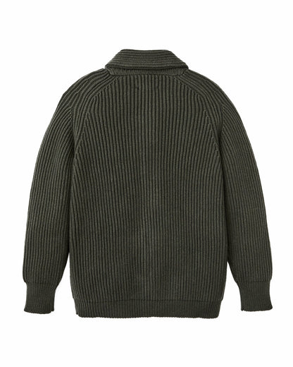 Men Filson Bristol Cardigan Sweater - Forest Green Heather