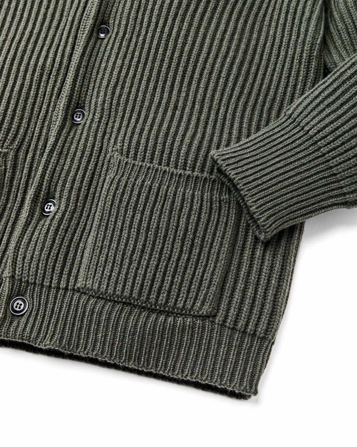 Men Filson Bristol Cardigan Sweater - Forest Green Heather