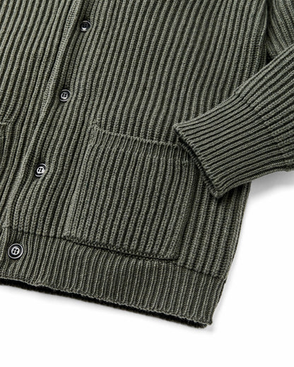 Men Filson Bristol Cardigan Sweater - Forest Green Heather
