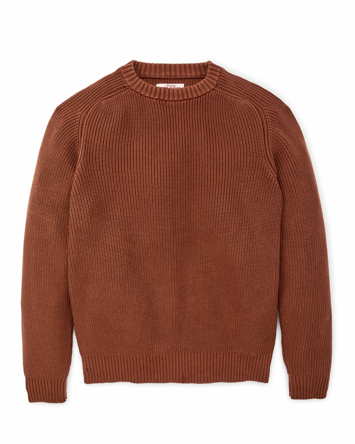Men Filson Vintage Cotton Crewneck Sweater - Rust