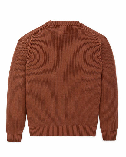 Men Filson Vintage Cotton Crewneck Sweater - Rust