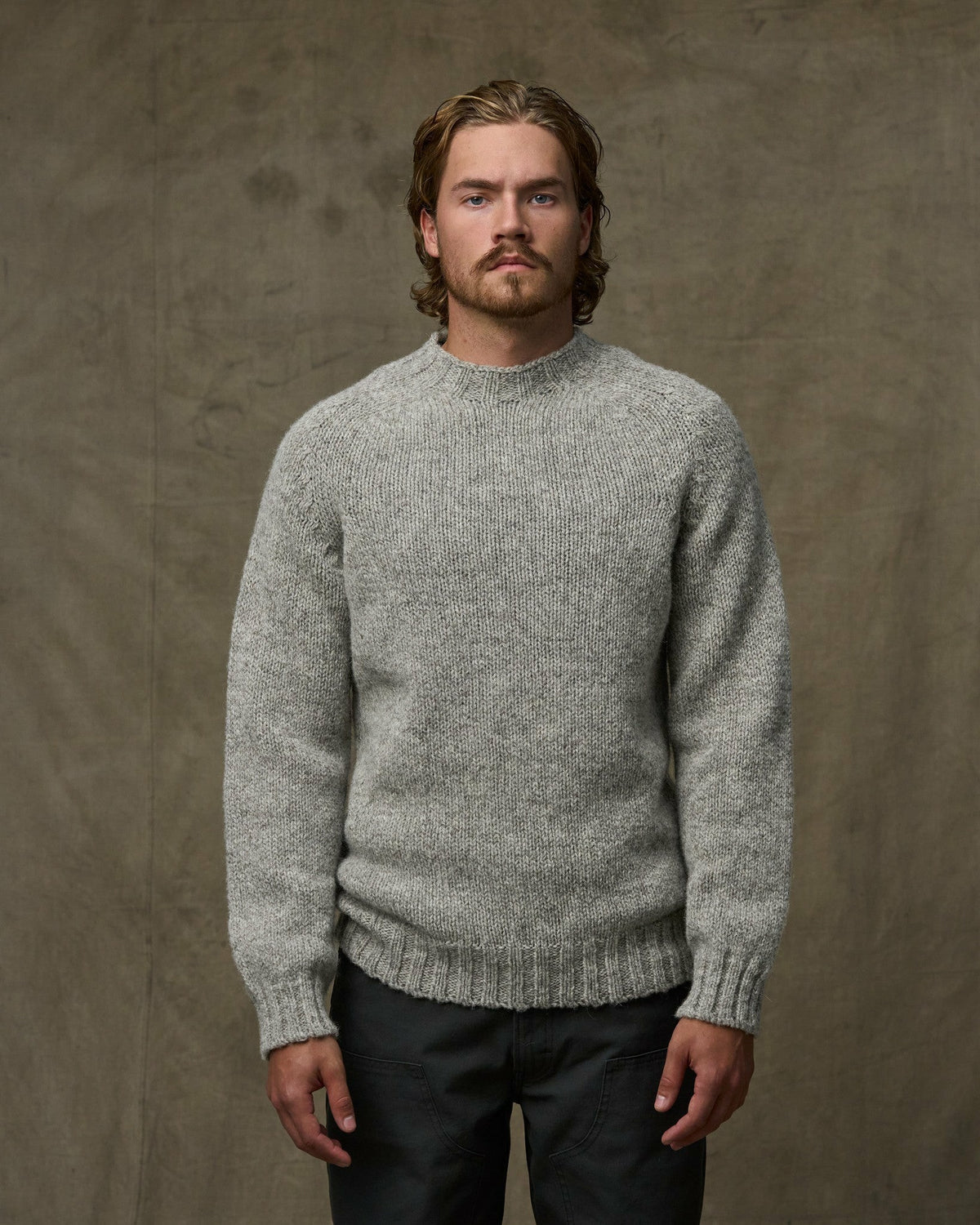 Men Filson Heritage 3-gauge Wool Sweater - Oat Heather