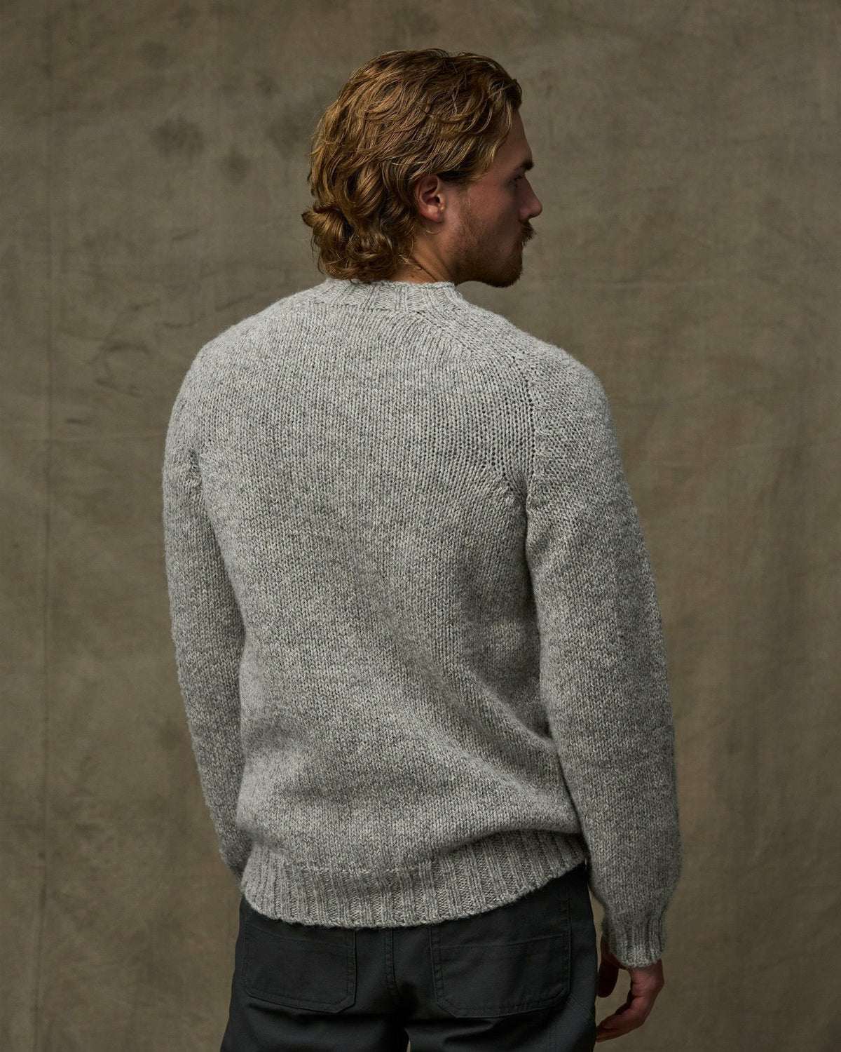 Men Filson Heritage 3-gauge Wool Sweater - Oat Heather