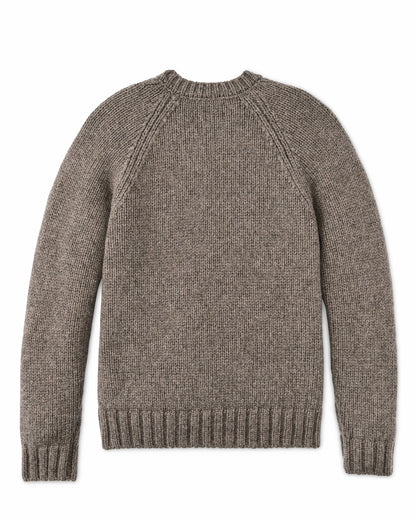 Men Filson 3-gauge Alpaca Blend Sweater - Bark Heather