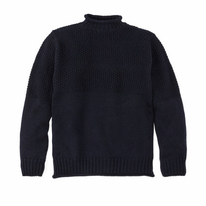 Men Filson Wool Roll Neck Fisherman's Sweater