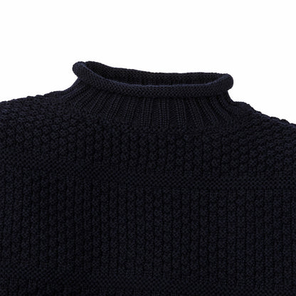 Men Filson Wool Roll Neck Fisherman's Sweater