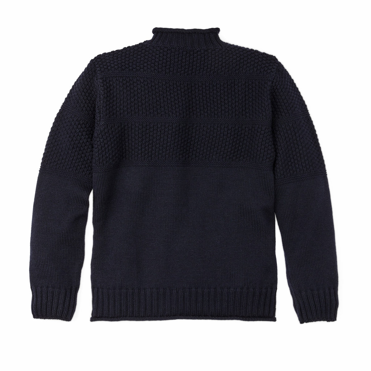 Men Filson Wool Roll Neck Fisherman's Sweater