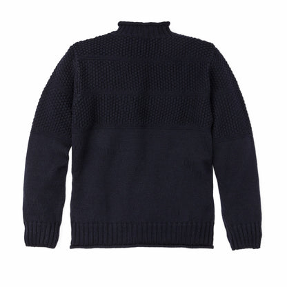 Men Filson Wool Roll Neck Fisherman's Sweater