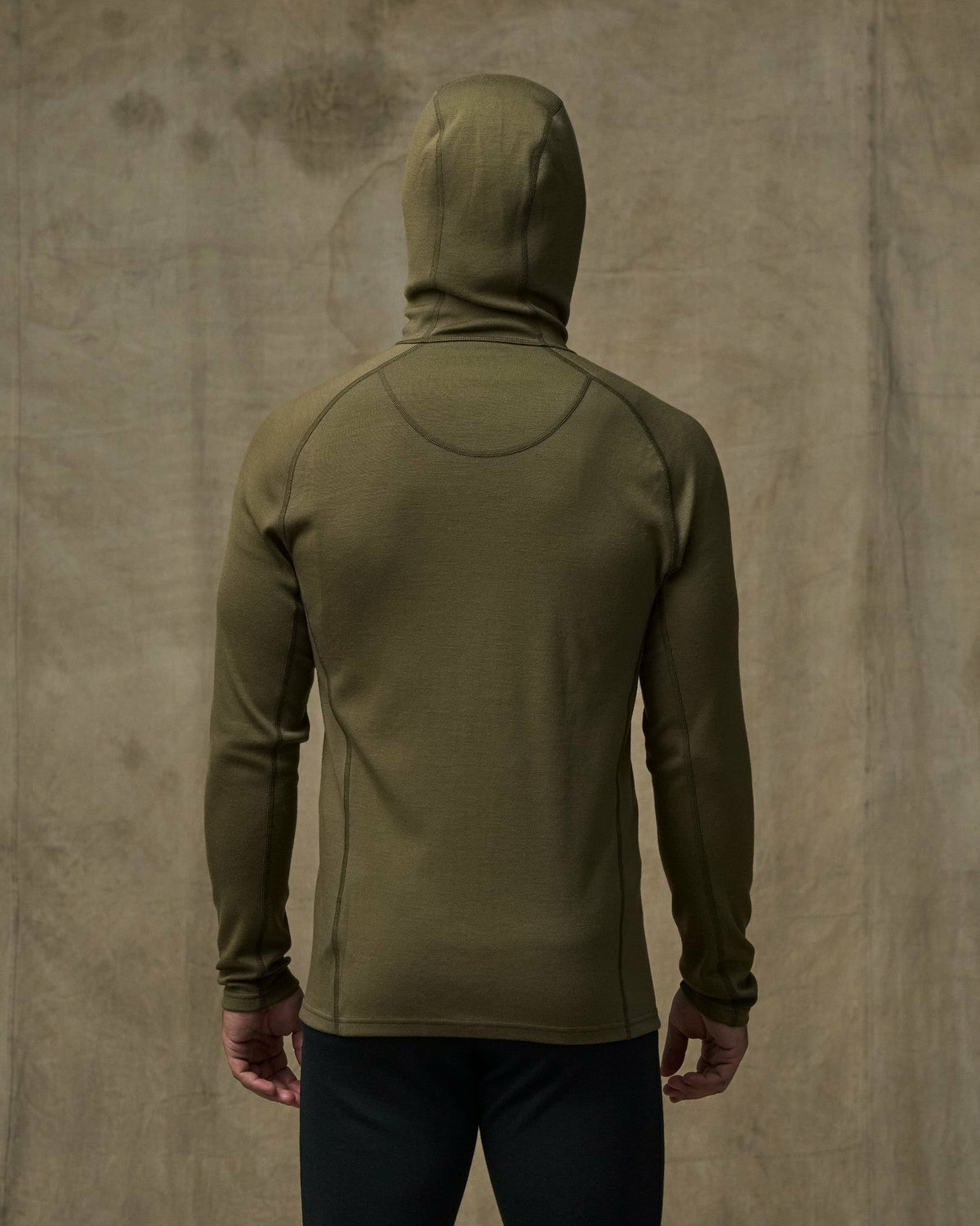 Men Filson 400g Merino Wool Hoodie - Dark Olive