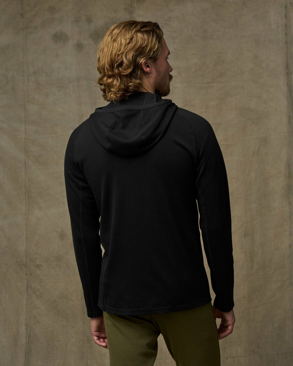 Men Filson 400g Merino Wool Hoodie - Black