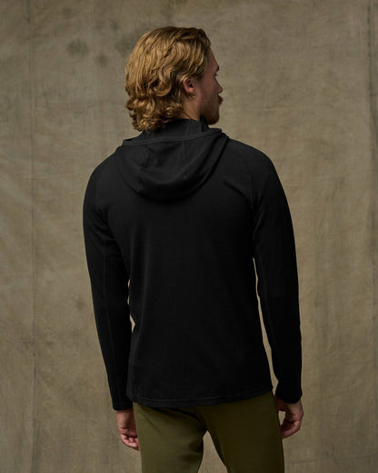 Men Filson 400g Merino Wool Hoodie - Black
