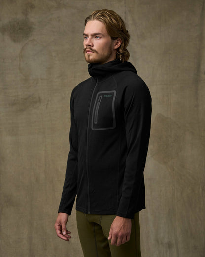 Men Filson 400g Merino Wool Hoodie - Black