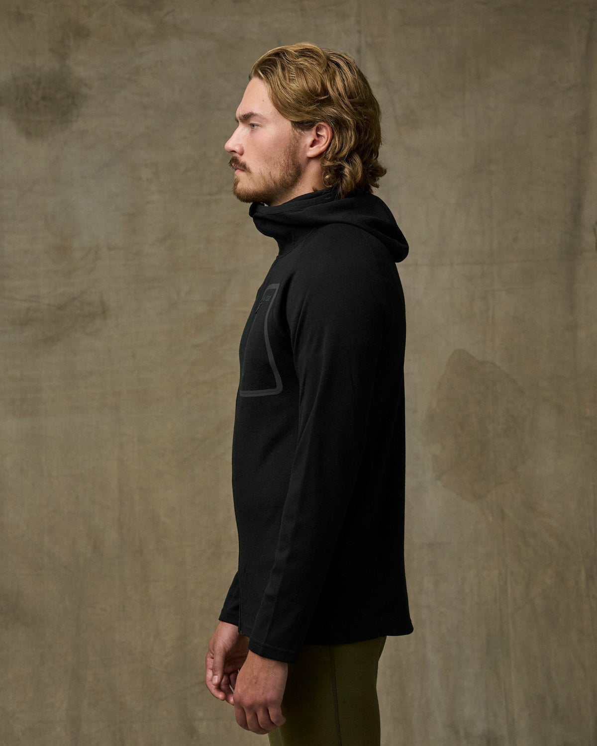 Men Filson 400g Merino Wool Hoodie - Black