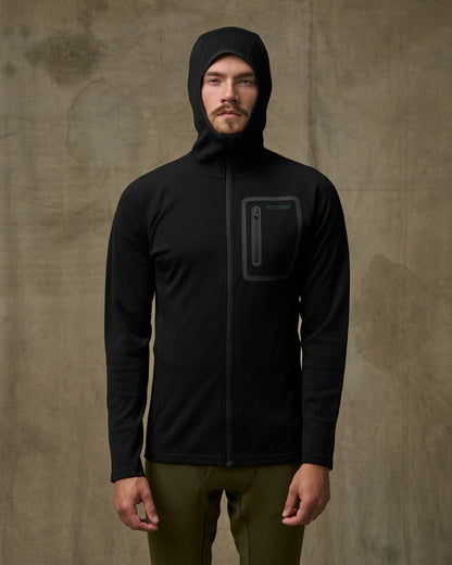 Men Filson 400g Merino Wool Hoodie - Black