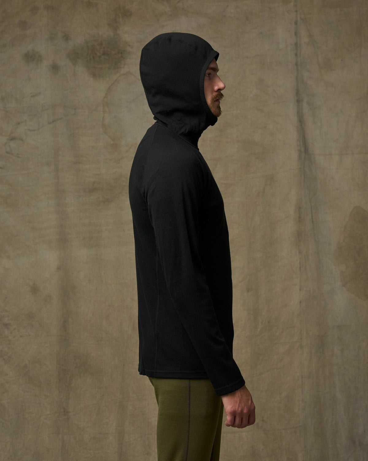 Men Filson 400g Merino Wool Hoodie - Black