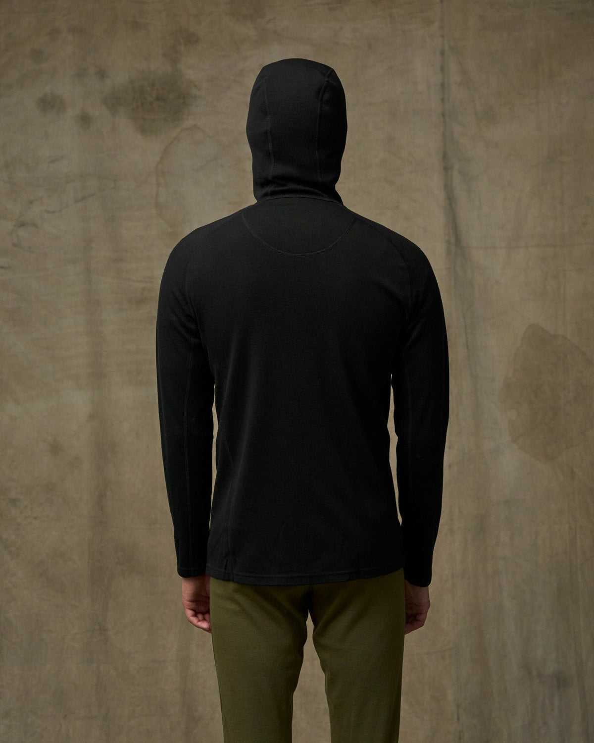 Men Filson 400g Merino Wool Hoodie - Black