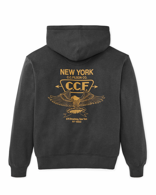 Men Filson NYC Graphic Hoodie - Faded Black