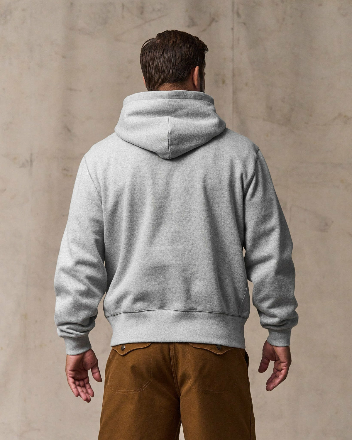 Men Filson 14-oz. Heritage Fleece Hoodie - Gray Heather