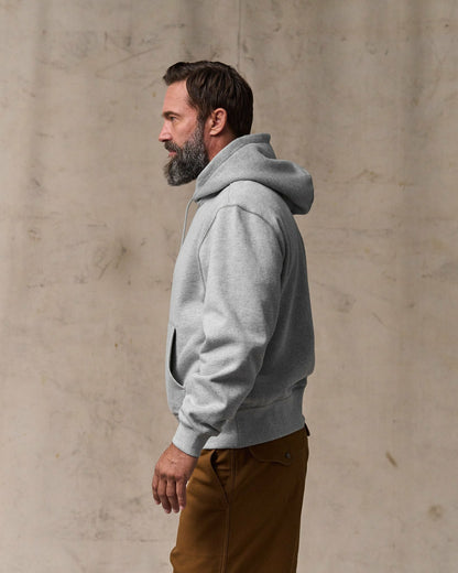 Men Filson 14-oz. Heritage Fleece Hoodie - Gray Heather