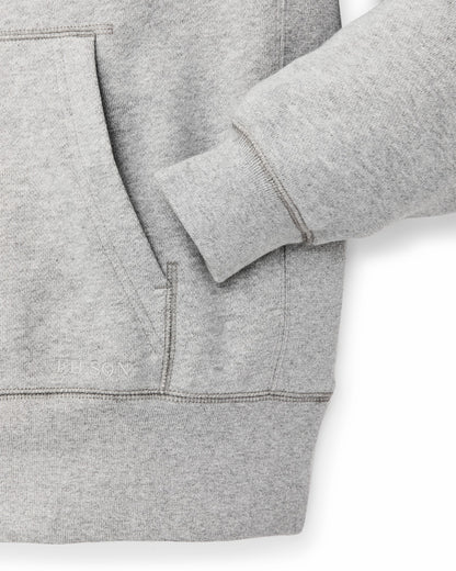 Men Filson 14-oz. Heritage Fleece Hoodie - Gray Heather