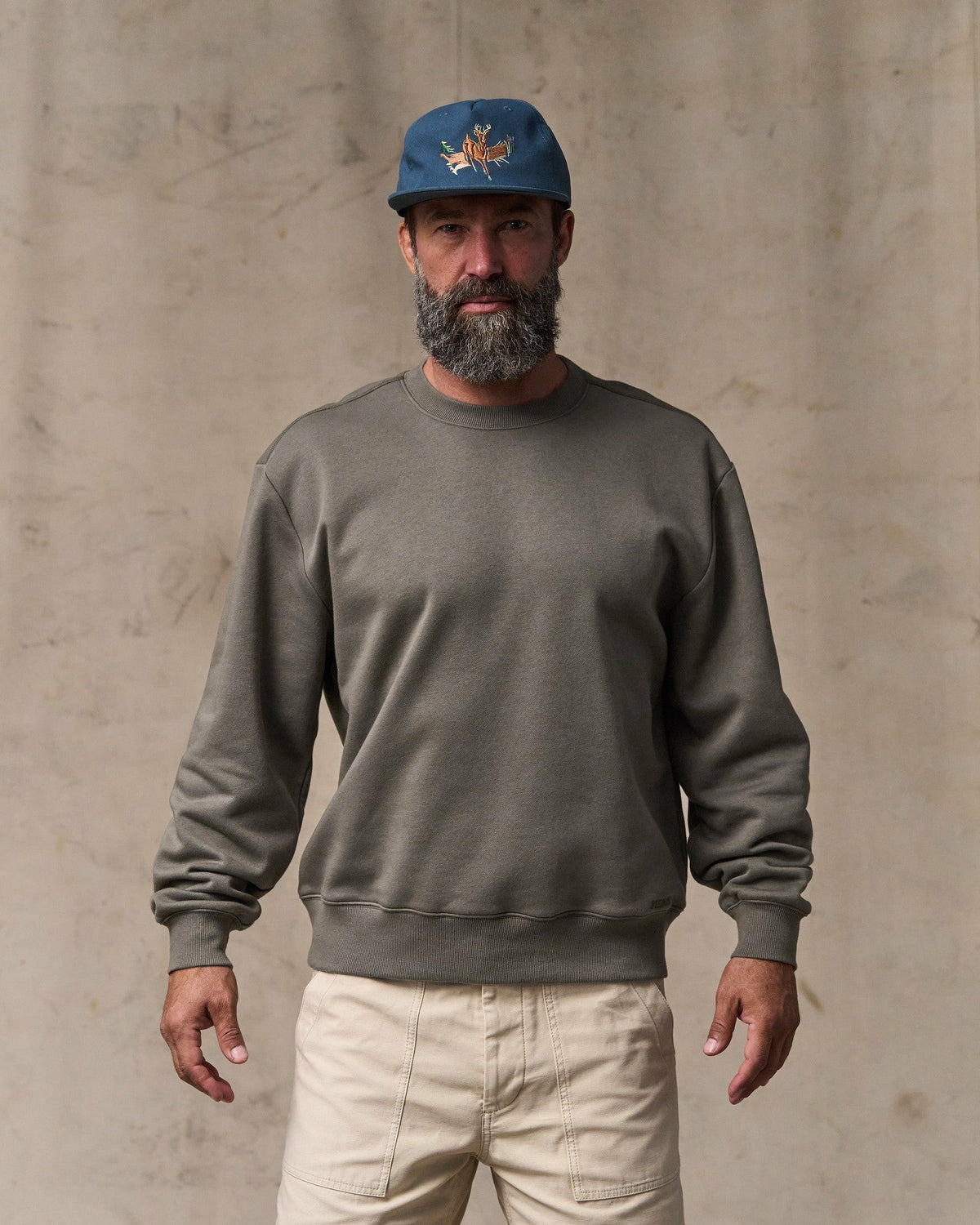 Men Filson Northwest Crewneck Sweatshirt - Hawk Brown