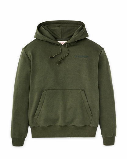 Men Filson Scenic Graphic Hoodie - Surplus Green