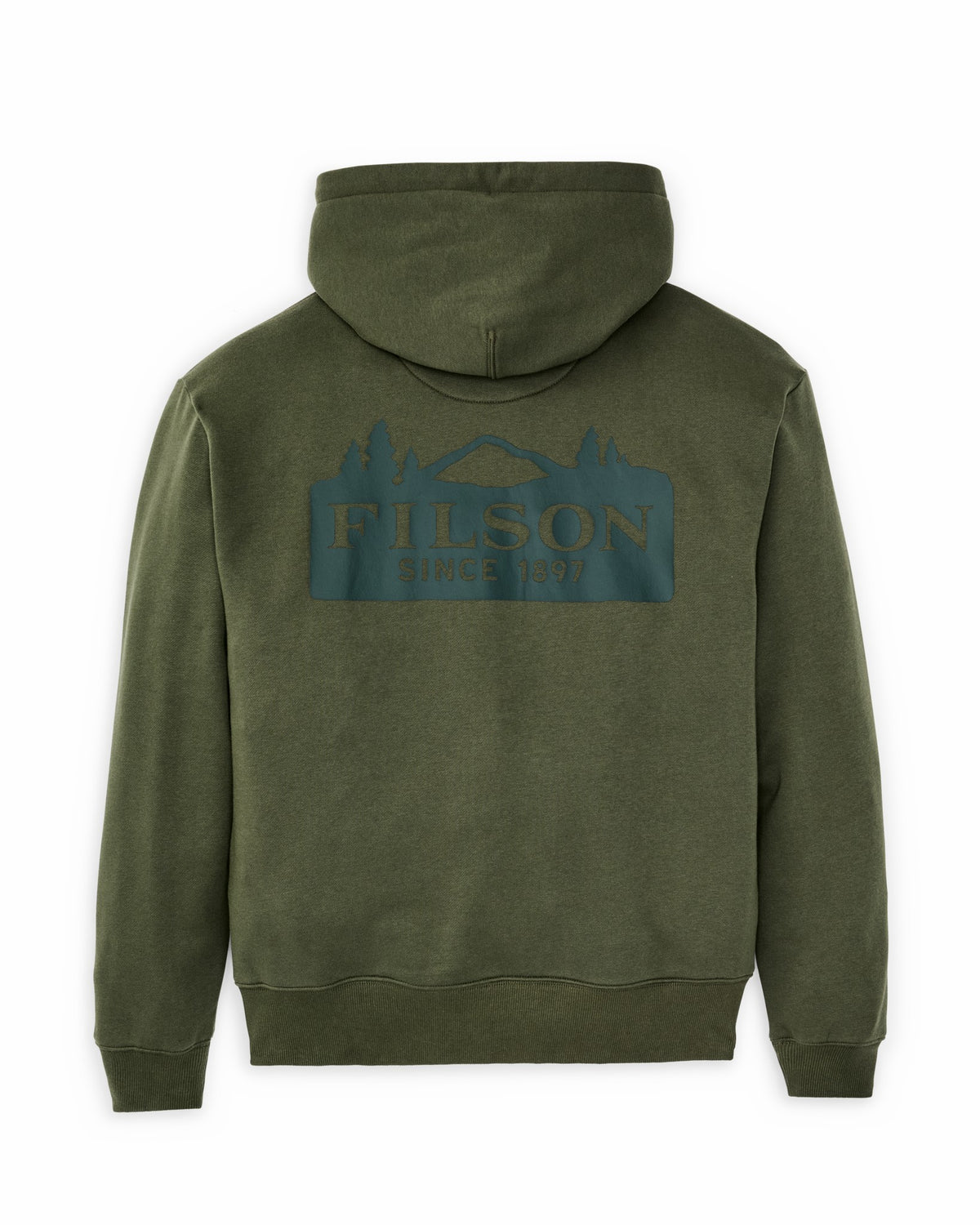 Men Filson Scenic Graphic Hoodie - Surplus Green