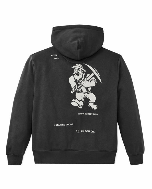 Men Filson Silver Lake Graphic Hoodie - Faded Black